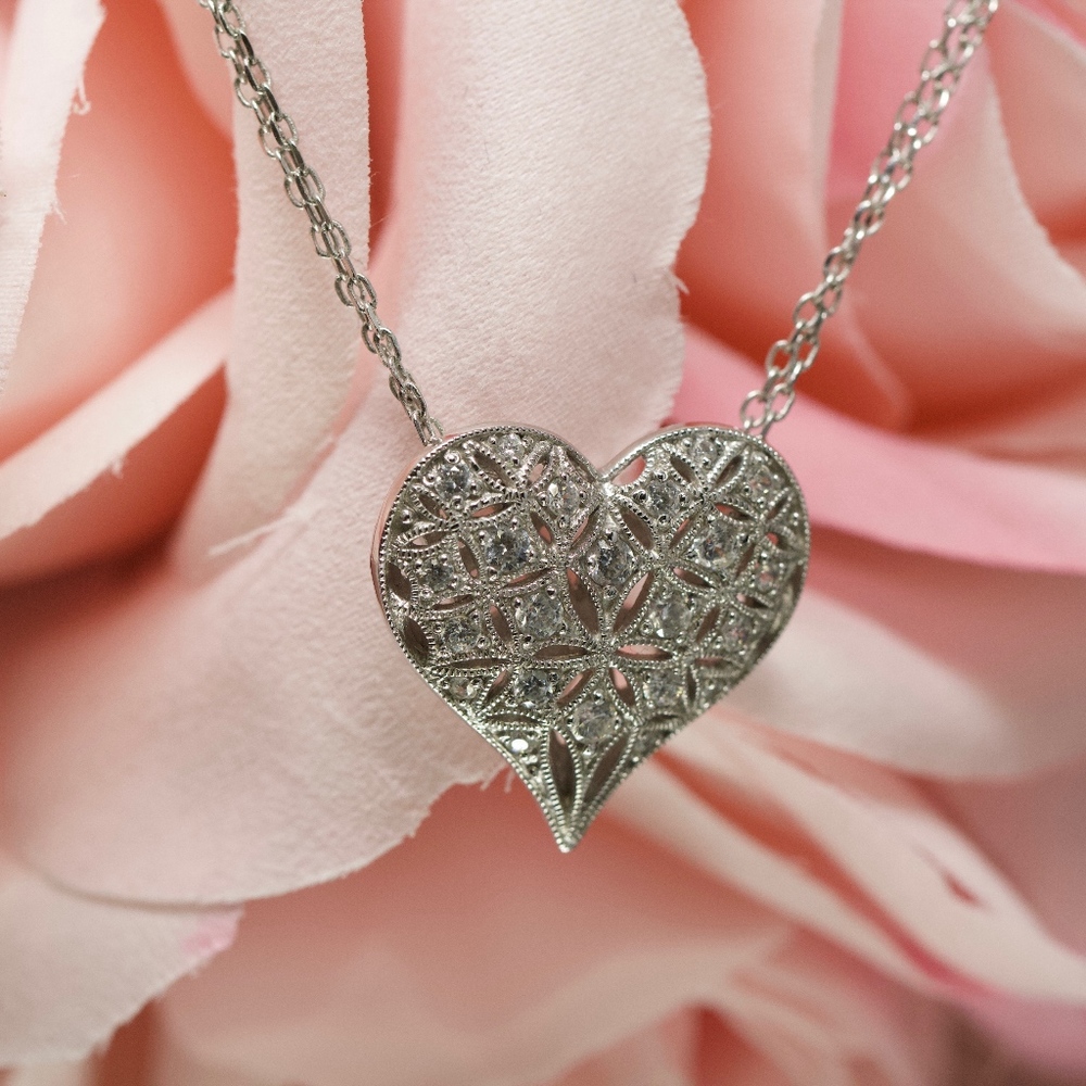 Tacori Precious Heart White Topaz Double necklace